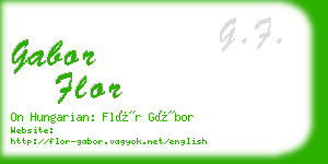 gabor flor business card